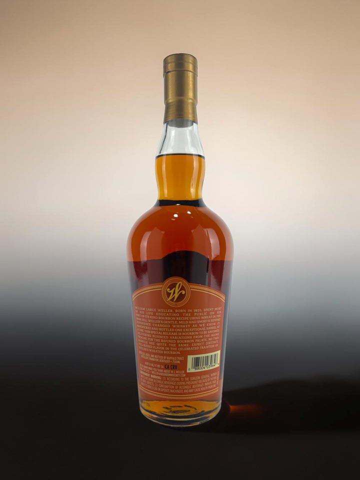  Back Label
Weller Single Barrel back label showing barrel-specific data and 97 proof.