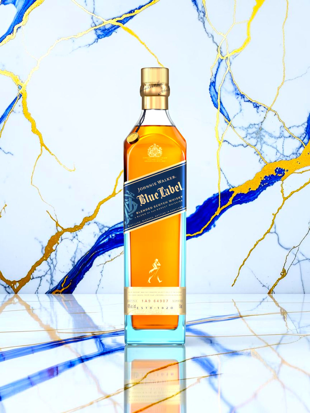 Johnnie Walker Blue Label Blended Scotch Whisky — Diageo Flagship Premium Blend, 40% ABV