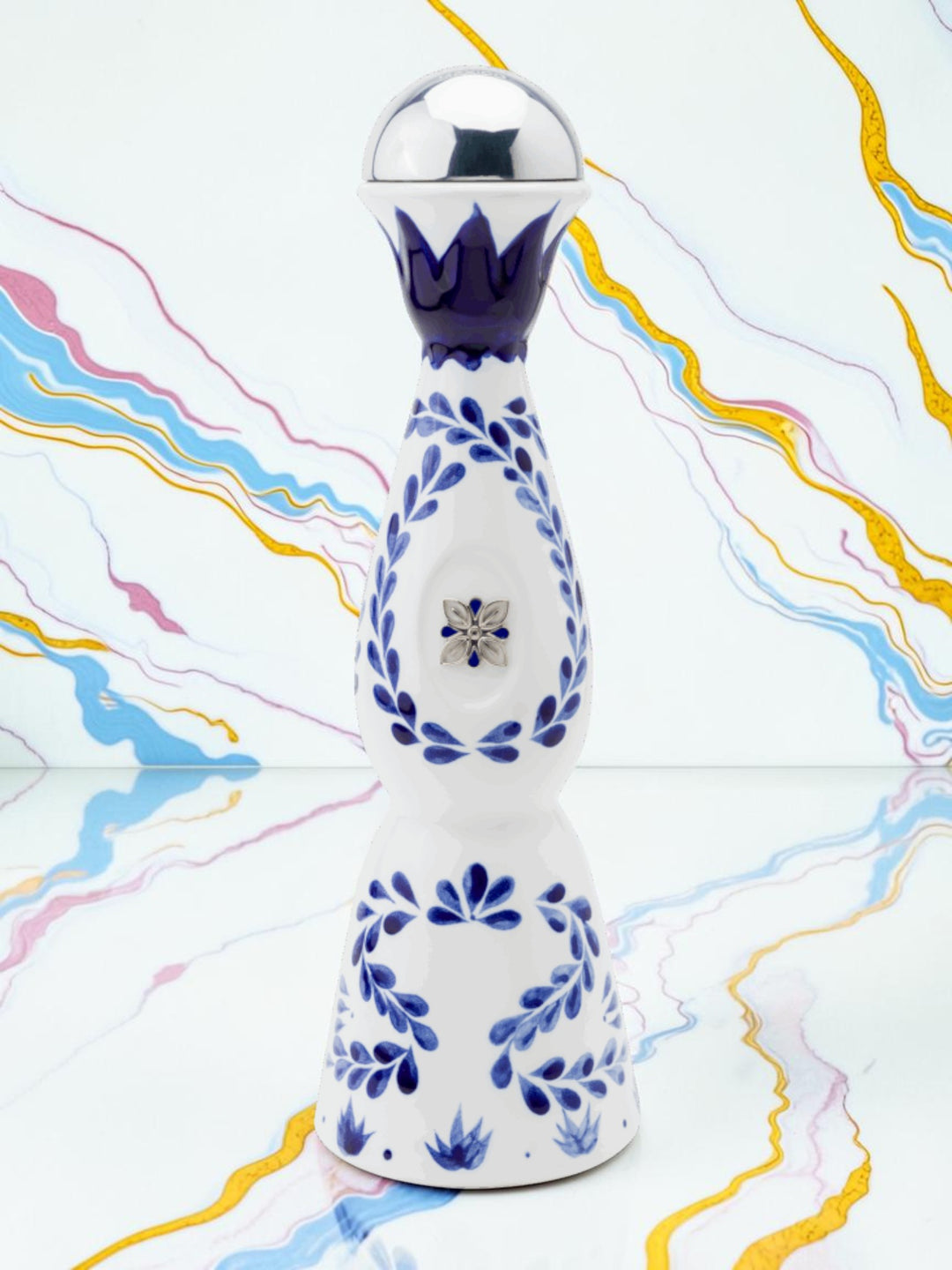 Clase Azul Reposado Tequila — Hand-Painted Ceramic Decanter