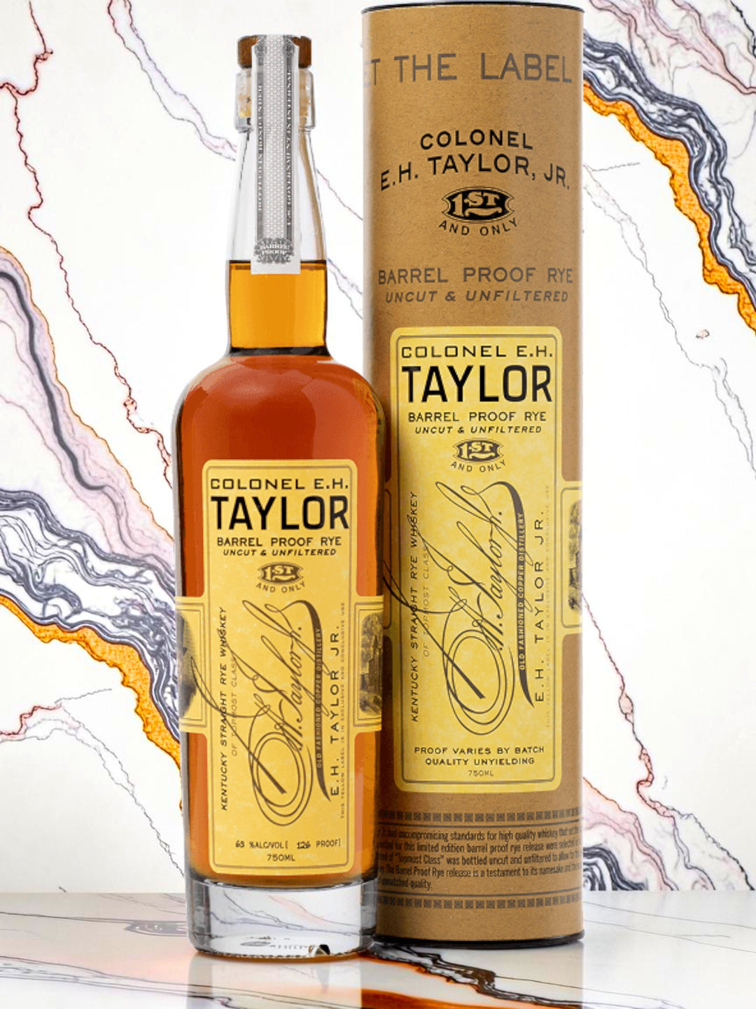 Colonel E.H. Taylor, Jr. Barrel Proof Rye Whiskey — Uncut and Unfiltered, 126 Proof