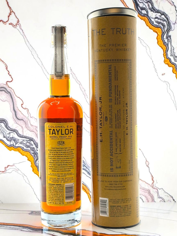 Colonel E.H. Taylor, Jr. Barrel Proof Rye Whiskey — Uncut and Unfiltered, 126 Proof