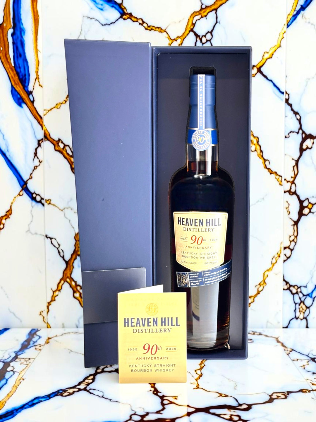 Heaven Hill Distillery 90th Anniversary 9 Year Old Kentucky Straight Bourbon Whiskey — Limited Release, 107 Proof