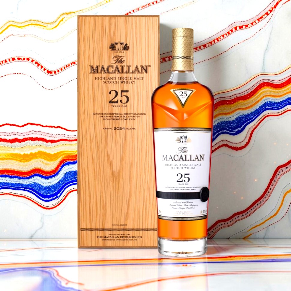 The Macallan 25 Year Old Sherry Oak Highland Single Malt Scotch Whisky — Annual Limited Release, 86 Proof