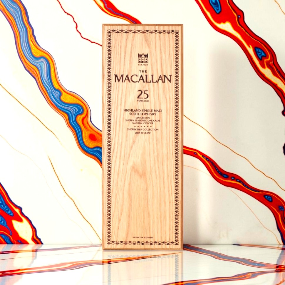 The Macallan 25 Year Old Sherry Oak Highland Single Malt Scotch Whisky — Annual Limited Release, 86 Proof