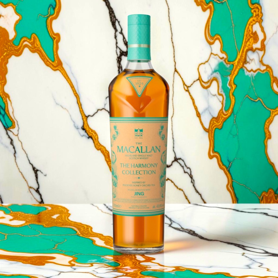 The Macallan Harmony Collection × JING Tea "Vibrant Orchard" Highland Single Malt Scotch Whisky — Tea-Inspired Limited Release, 80 Proof