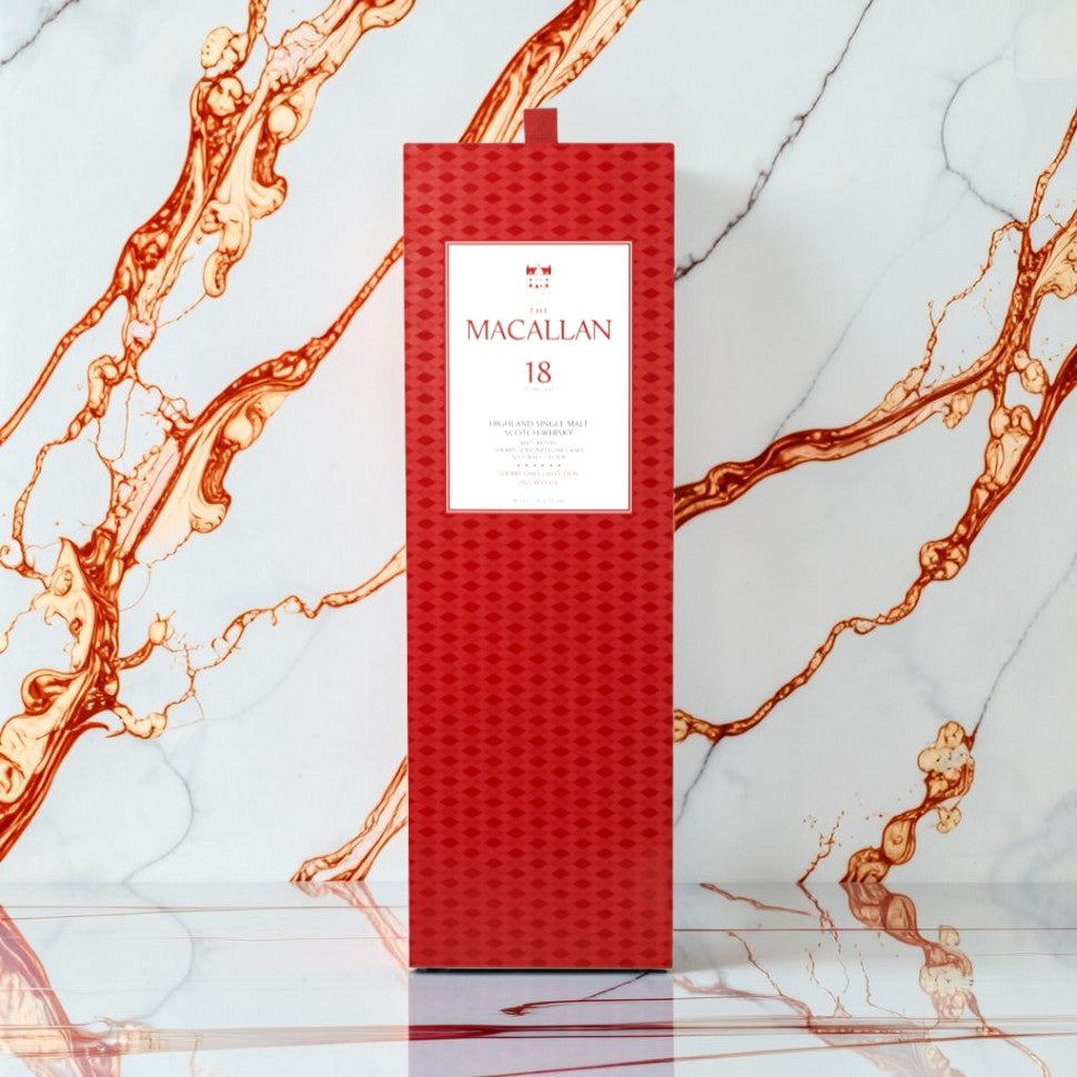 The Macallan 18 Year Old Sherry Oak 2025 Release Highland Single Malt Scotch Whisky — Annual Limited Release, 86 Proof