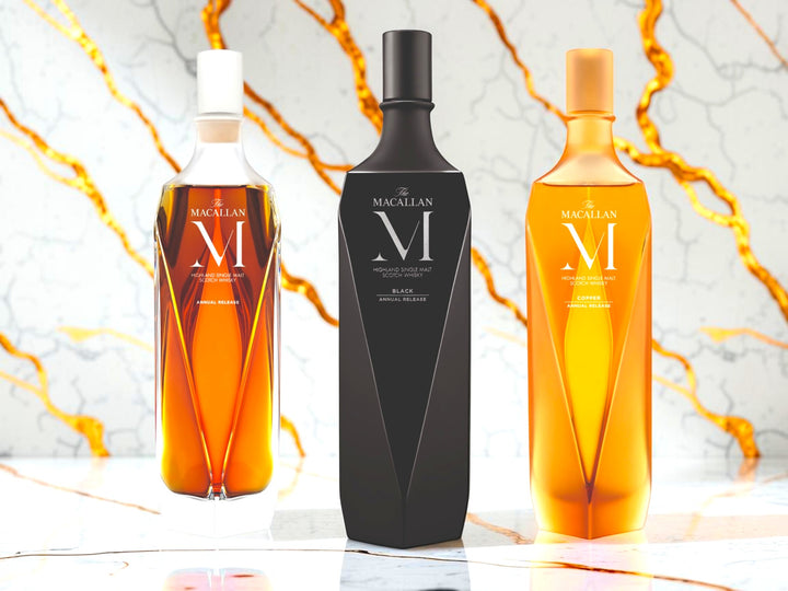 The Macallan "M" Lalique Decanter Highland Single Malt Scotch Whisky — Sherry Oak, Hand-Crafted Lalique Crystal