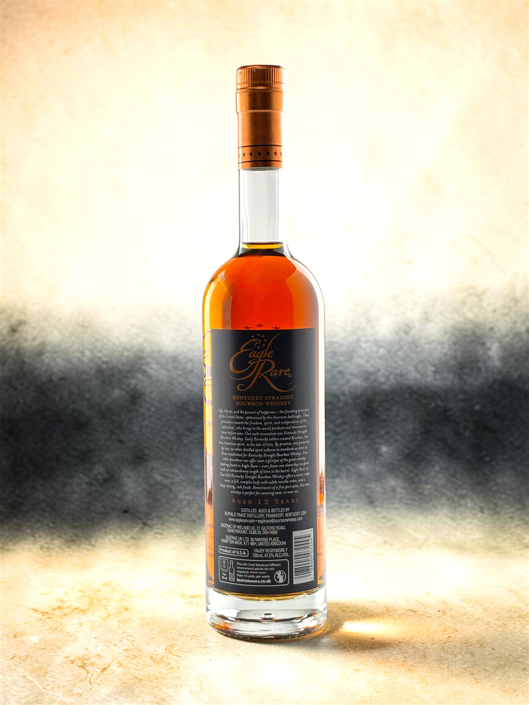  Back Label
Eagle Rare 12 back label showing 95 proof and 12-year age statement.