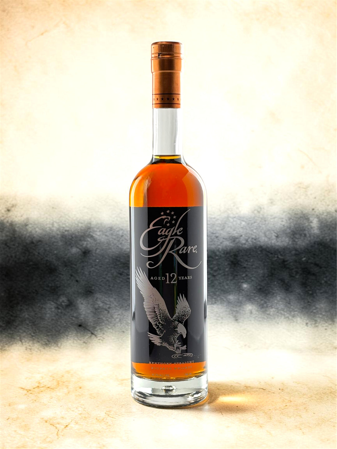  Primary
Eagle Rare 12 Year Old bourbon bottle, front label.
