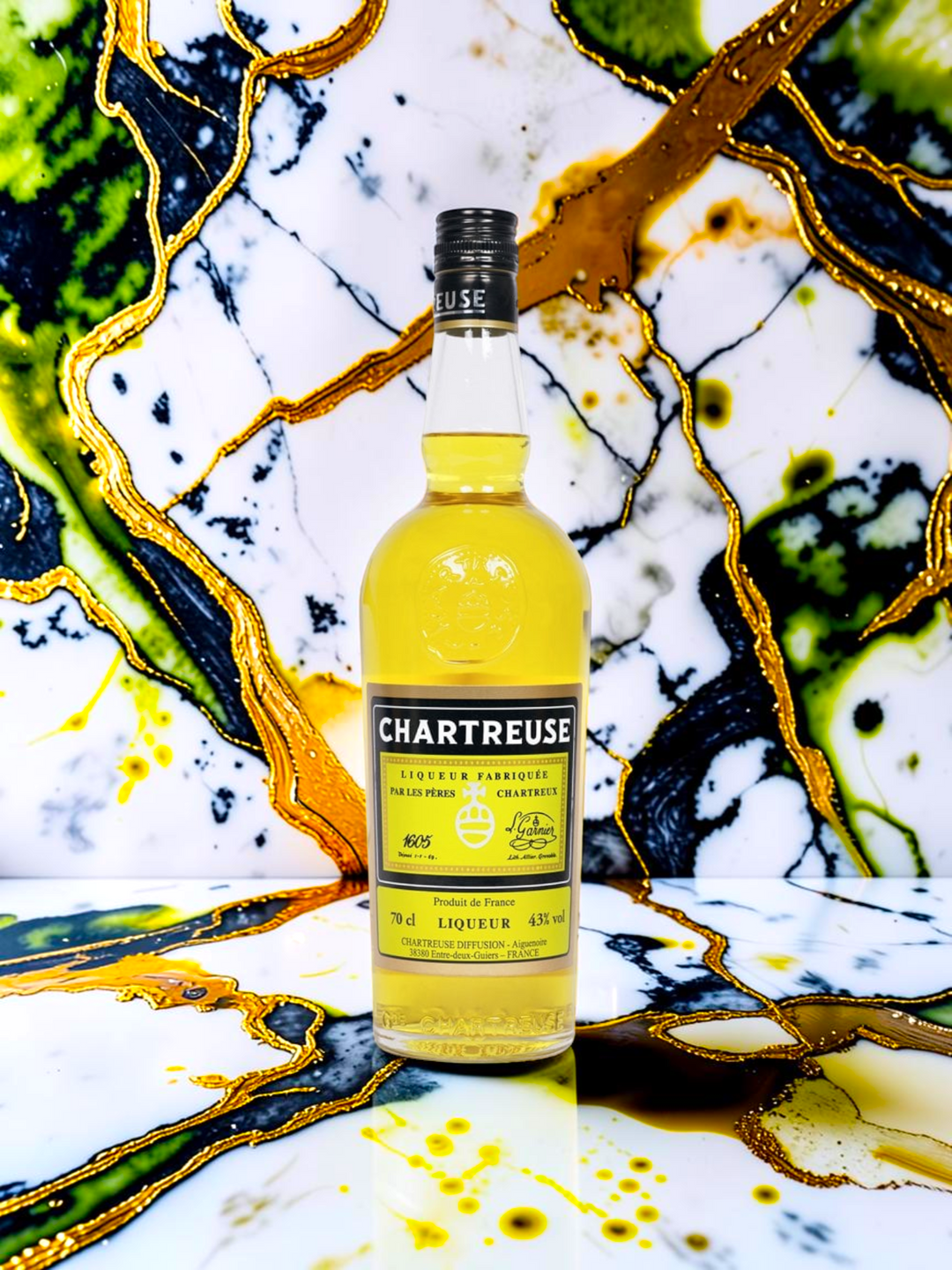 Yellow Chartreuse (Chartreuse Jaune) French Herbal Liqueur — 43% ABV