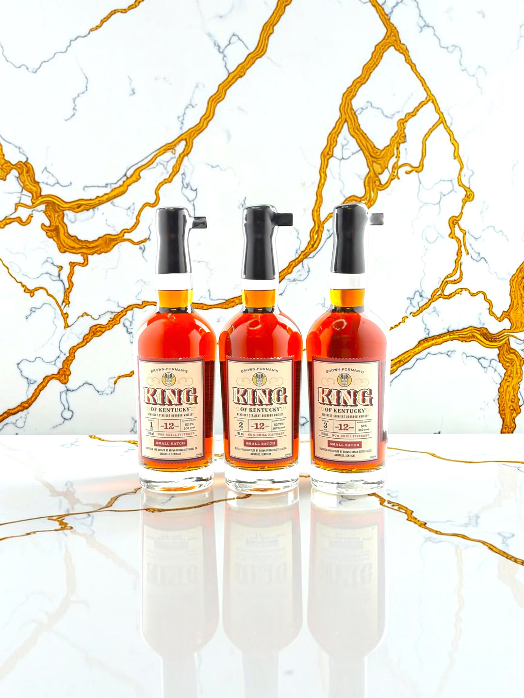 King of Kentucky Small Batch Bourbon Set of 3 (2026 Release - Batches 1–3)