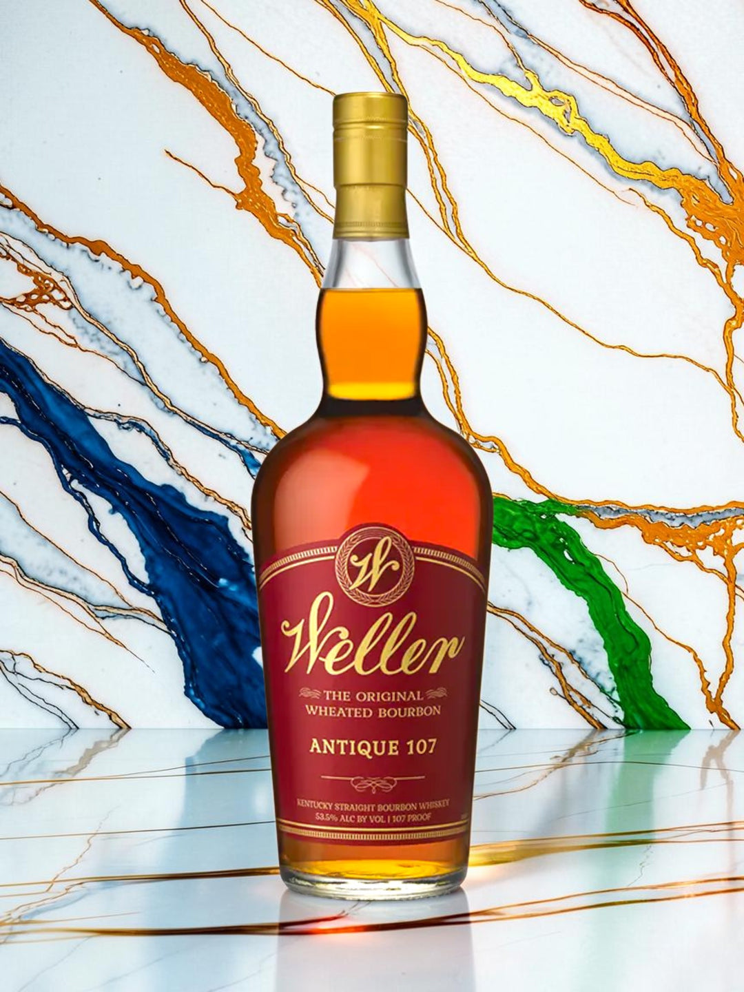 W.L. Weller Antique 107 Kentucky Straight Bourbon Whiskey — Wheated, 107 Proof