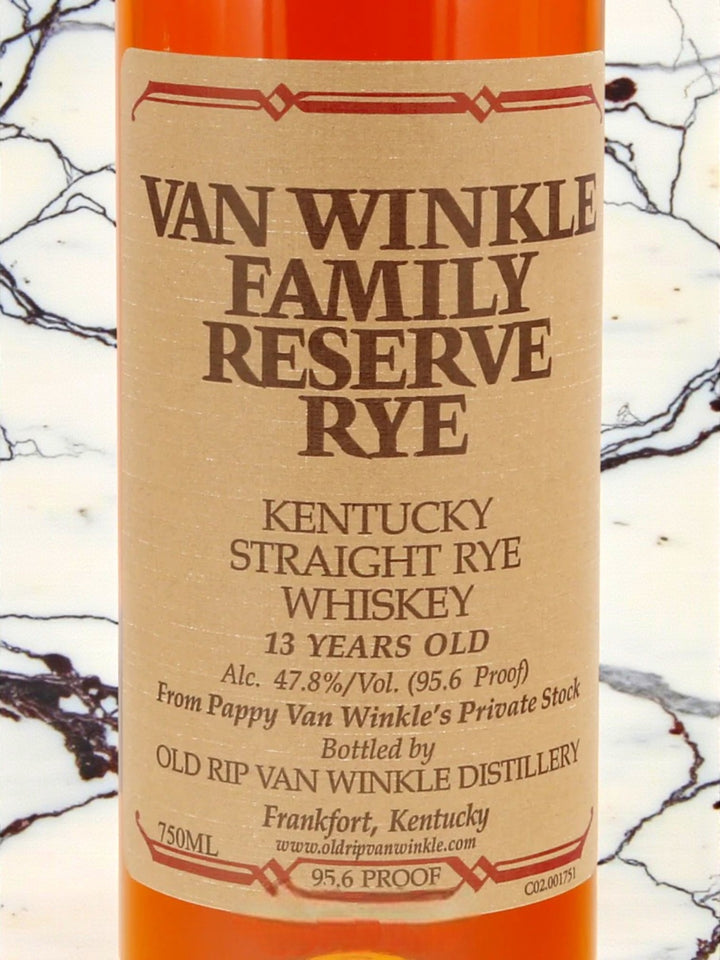 Van Winkle Family Reserve Rye 13 Year Old | 2025/2026 Release