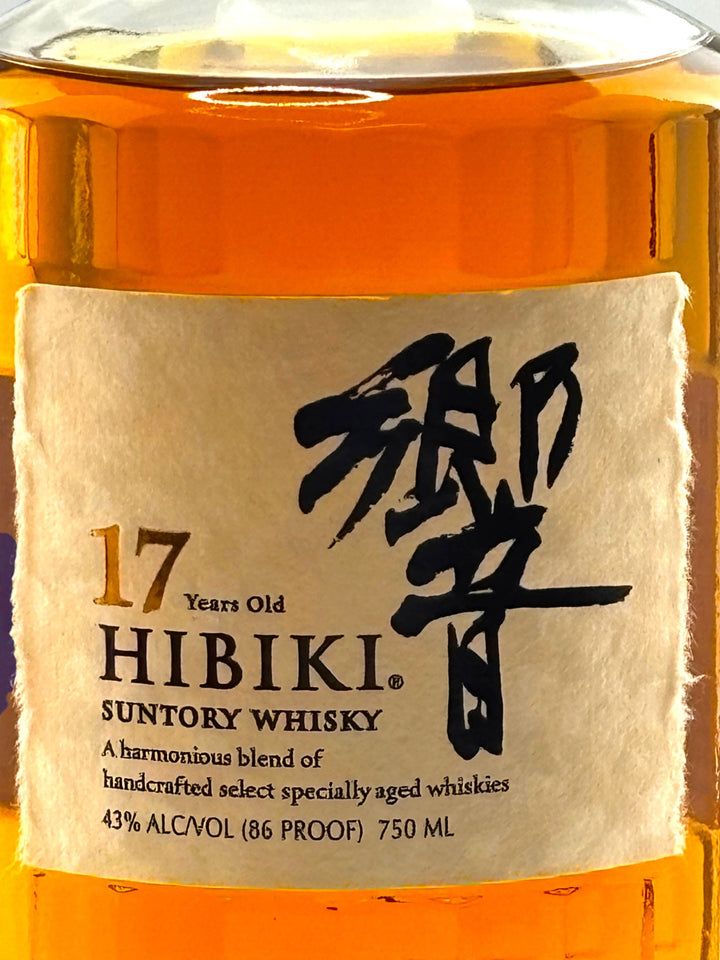 Hibiki 17 Year Old Blended Japanese Whisky — Suntory, 86 Proof, Discontinued