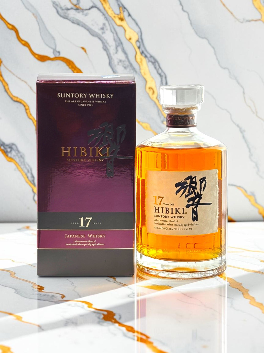 Hibiki 17 Year Old Blended Japanese Whisky — Suntory, 86 Proof, Discontinued