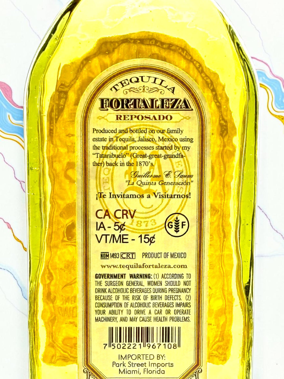 Tequila Fortaleza Reposado — NOM 1493, Tahona Crushed, Additive-Free