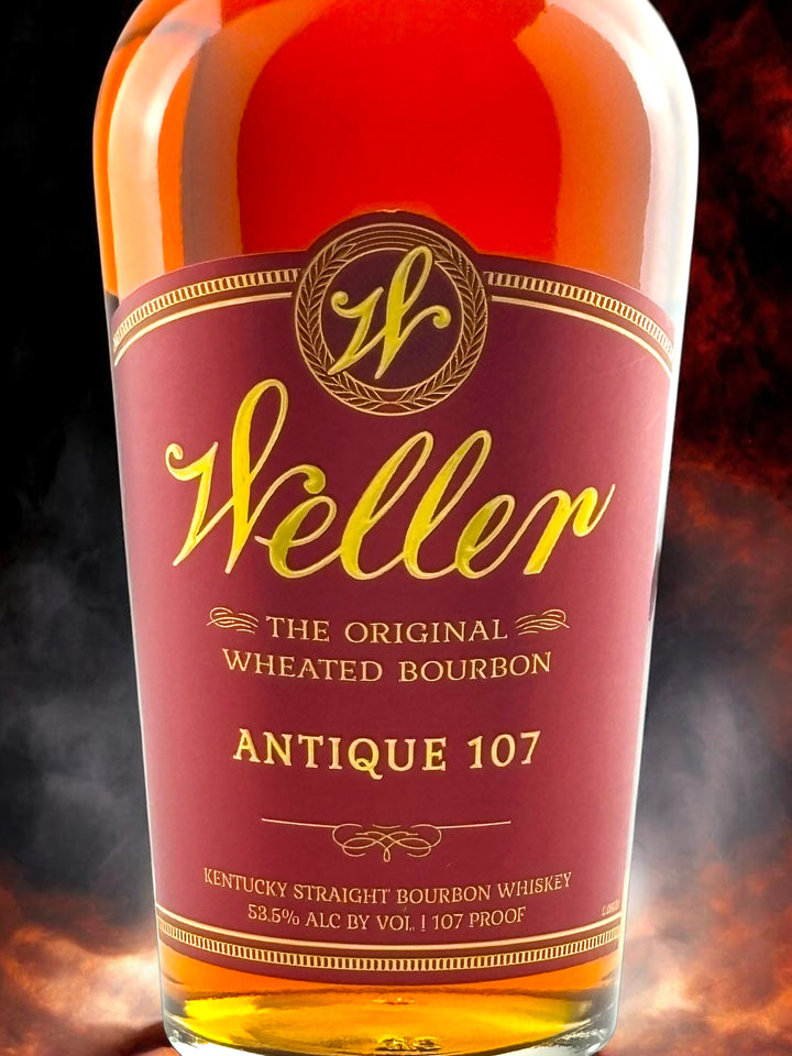  Bottle Detail
W.L. Weller Antique 107 distinctive bottle and label detail.