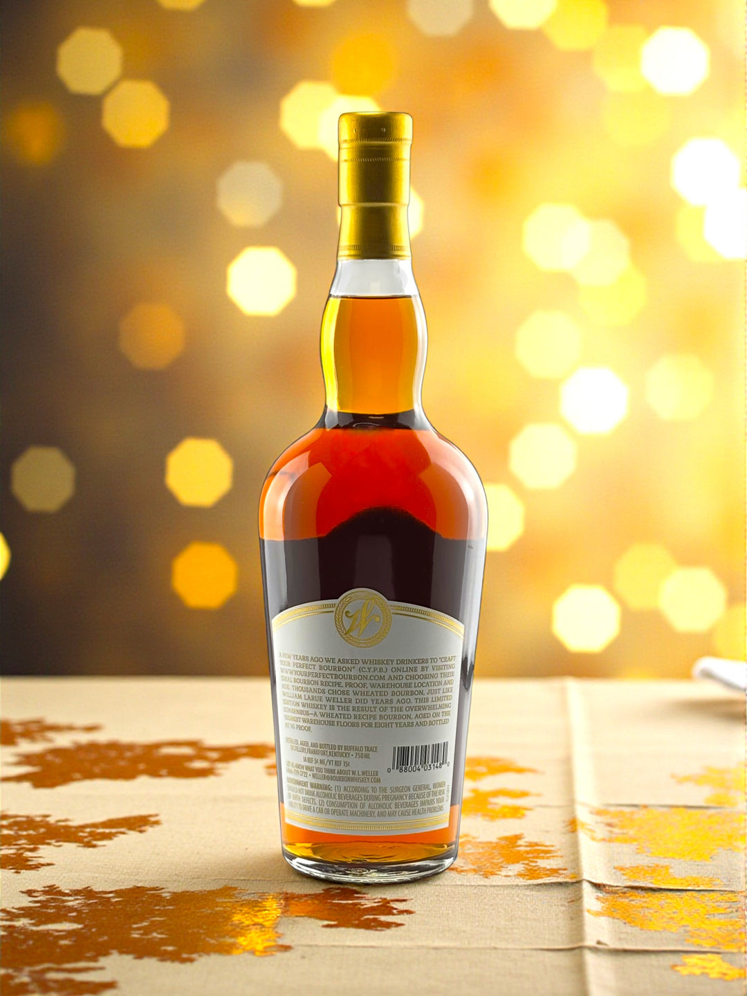  Back Label
Weller CYPB back label showing 95 proof, 8 year age statement, and crowdsourced consumer specifications.