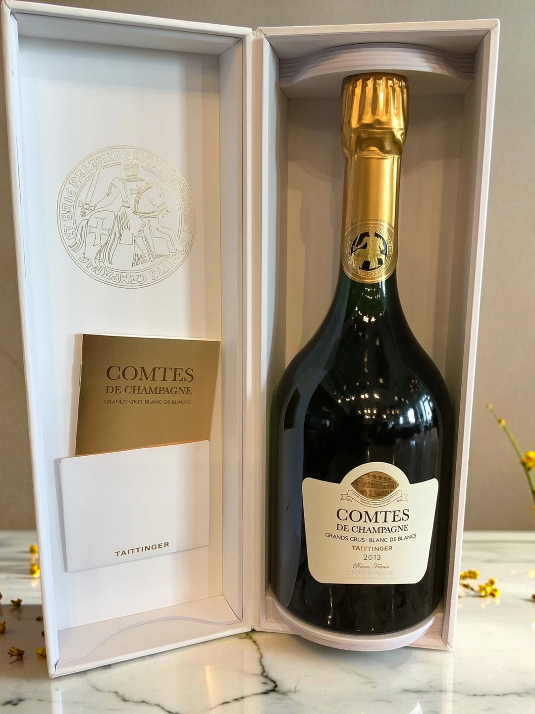 Taittinger Comtes de Champagne Blanc de Blancs 2013 Brut Vintage Champagne — Prestige Cuvée, 100% Chardonnay