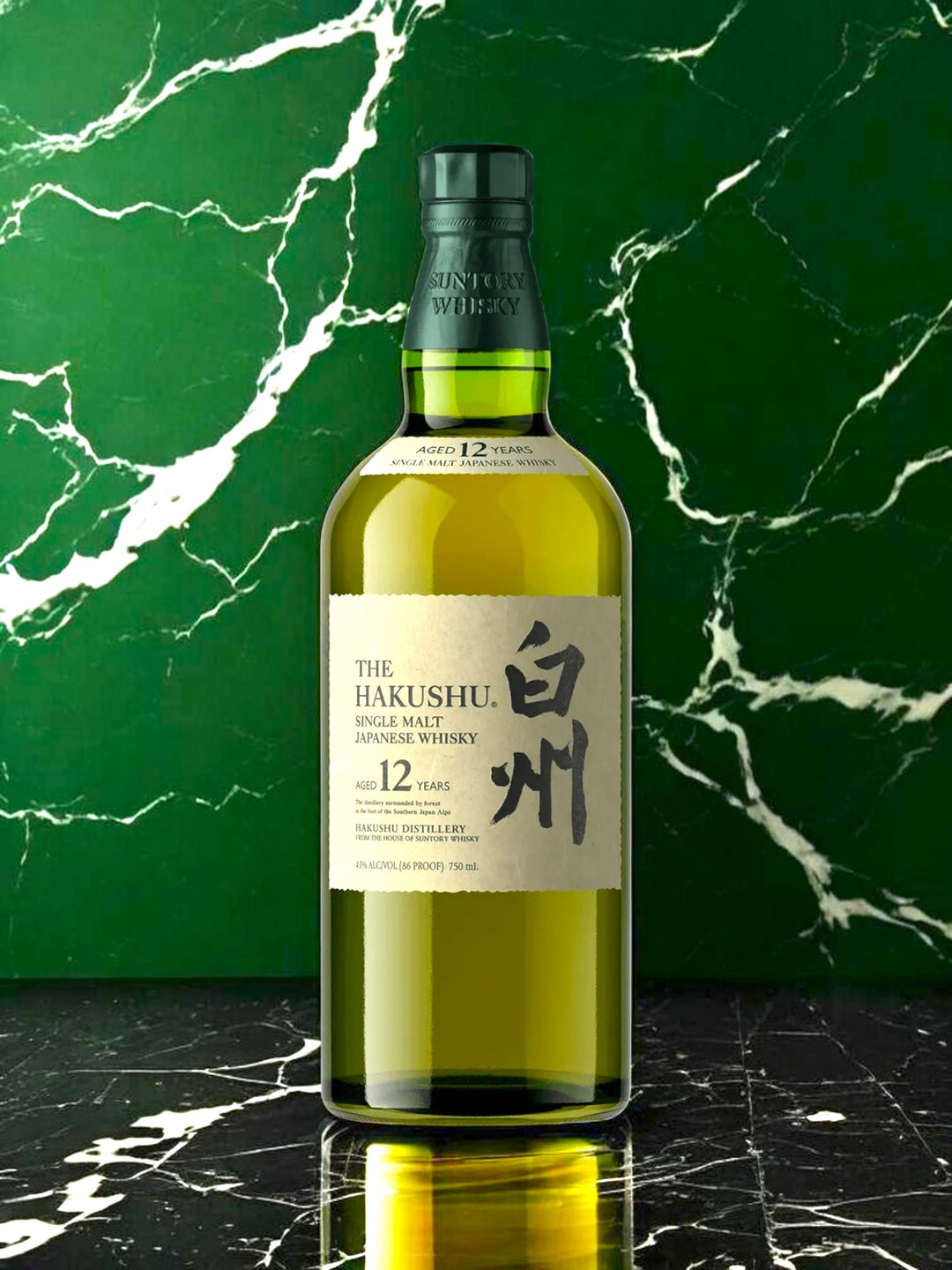 The Hakushu 12 Year Old Single Malt Japanese Whisky — Suntory, 86 Proof